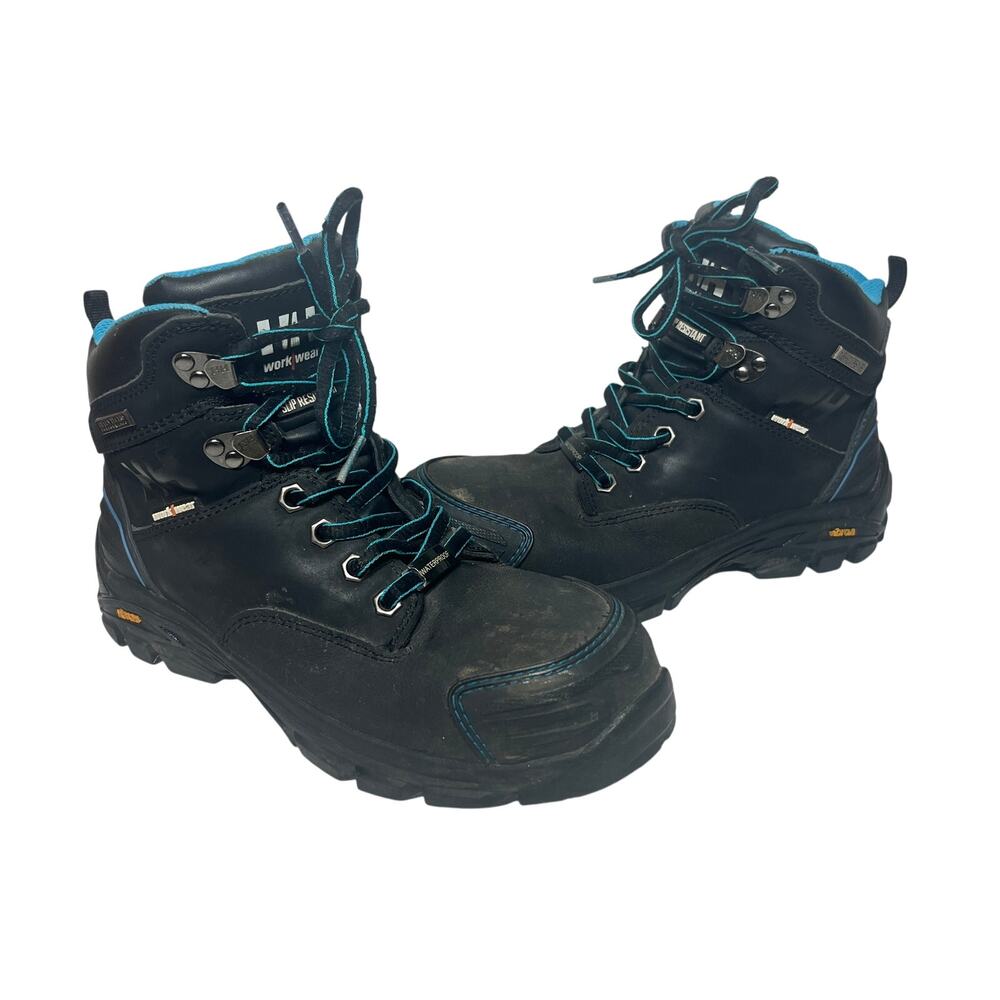 Helly Hansen Boots Women Bergen Black Work Steel Toe Composite Lace Up 8.5